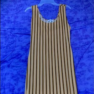 Knee length All yellow dress